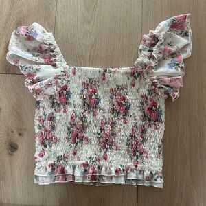 Flowers by Zoe Floral Cropped Top